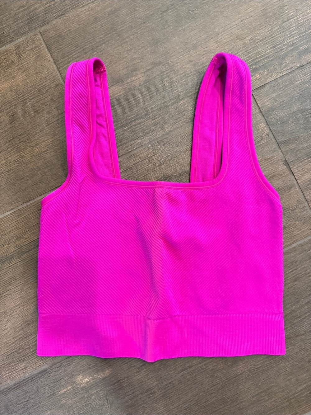 all in motion Hot Pink Seamless Crop Sports Workout Top